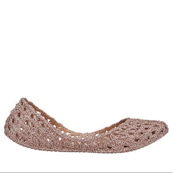Melissa Campana Crochet Flat Rose Gold BRAND NEW - Picture 2 of 4